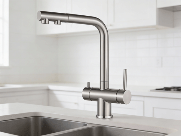 Paris mate extensible 3 way kitchen tap ambient