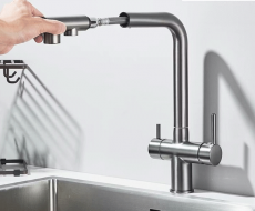 Paris mate extensible 3 way kitchen tap control