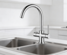 Praga 3 way kitchen tap ambient
